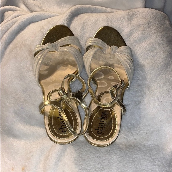 Charles by Charles David Strappy Gold Sandals - Picture 9 of 9